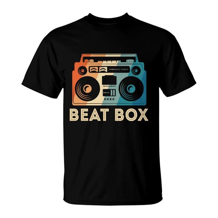 Hip Hop Beat Box Music Lovers Mixtape 80S 90S Retro Style T-Shirt