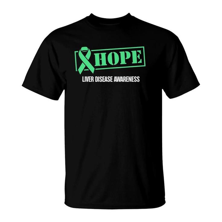 Hope Green Ribbon Liver Disease Awareness T-Shirt