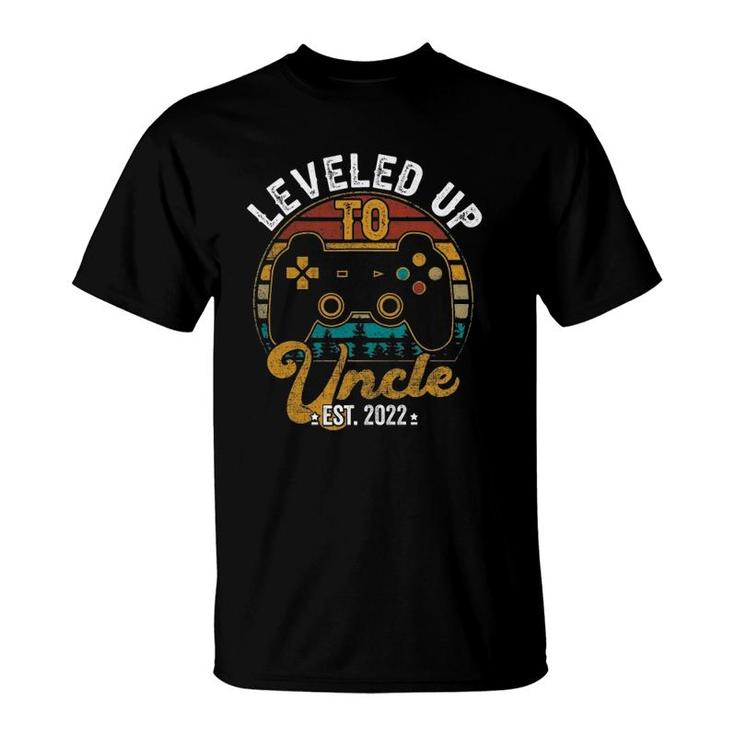 I Leveled Up To Uncle 2022 New Uncle Gamer Promoted To Uncle T-Shirt