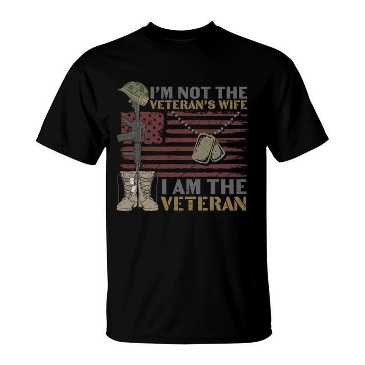 Im Not Theveteran 2022 Wife Army Impression T-Shirt