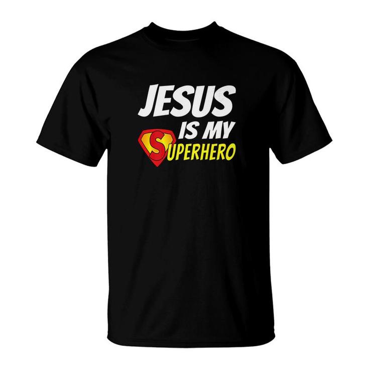 Jesus Is My Superhero Christianity Religion God T-Shirt