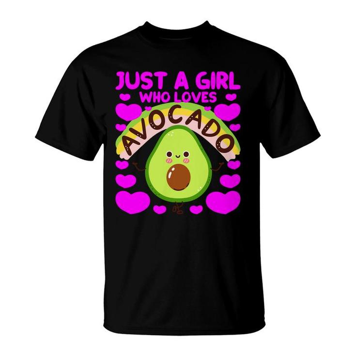 Just A Girl Who Loves Avocado Funny T-Shirt