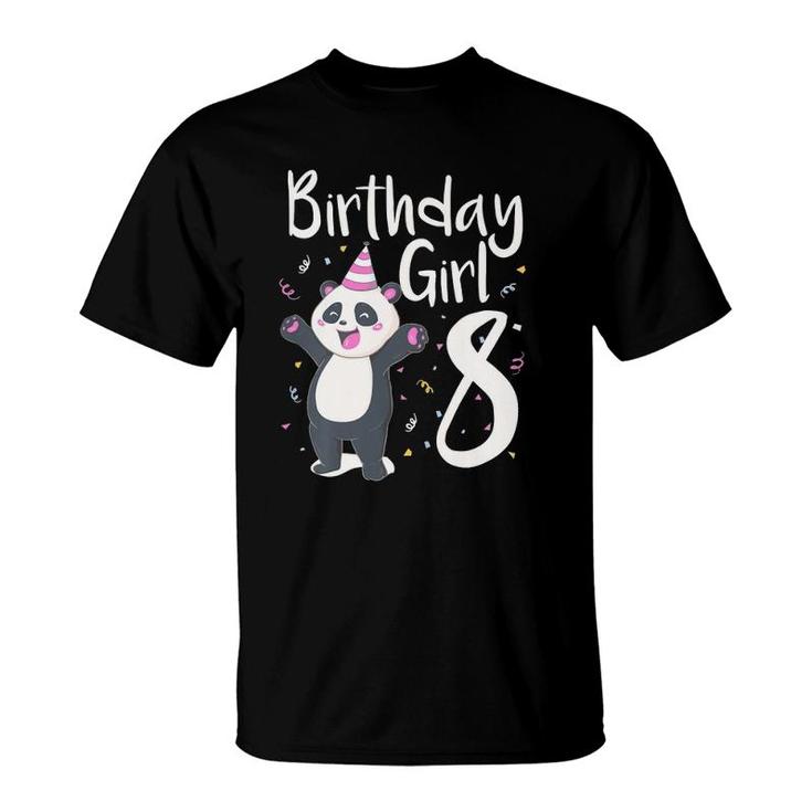Kids 8years Old 8th Birthday Panda Unicorn Girl Party Gift T-Shirt Kids 8years Old 8th Birthday Panda Unicorn Girl Party Gift T-Shirt