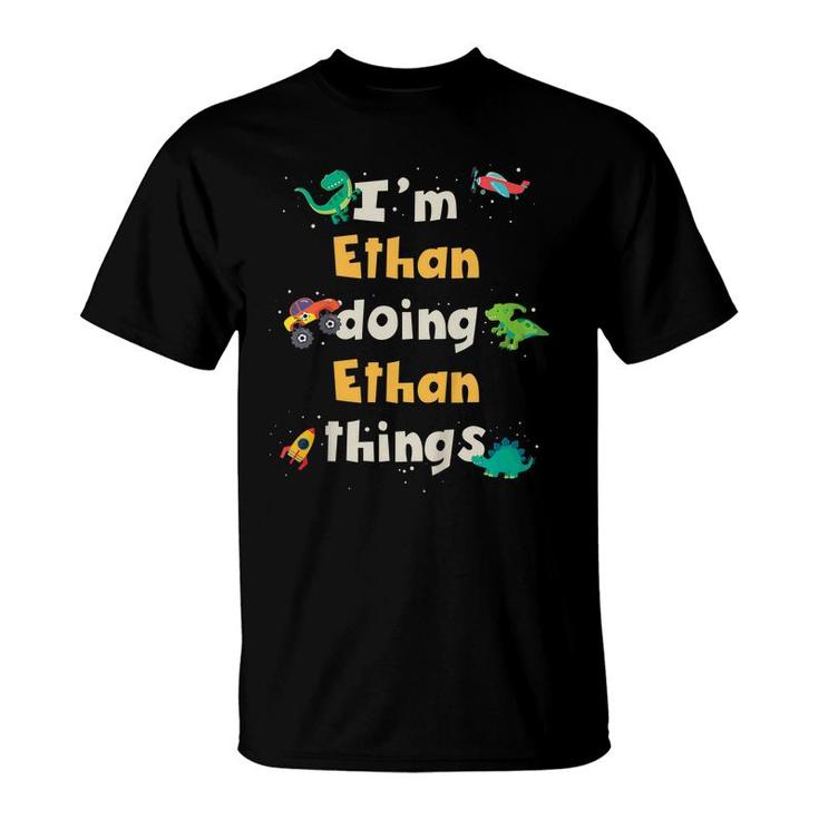 Kids Cool Ethan Personalized First Name Boys  T-Shirt