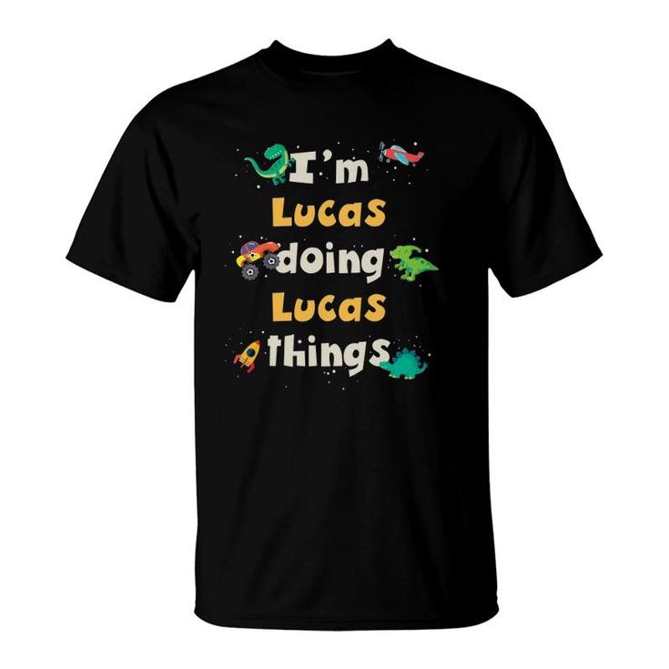 Kids Cool Lucas Personalized First Name Boys T-Shirt