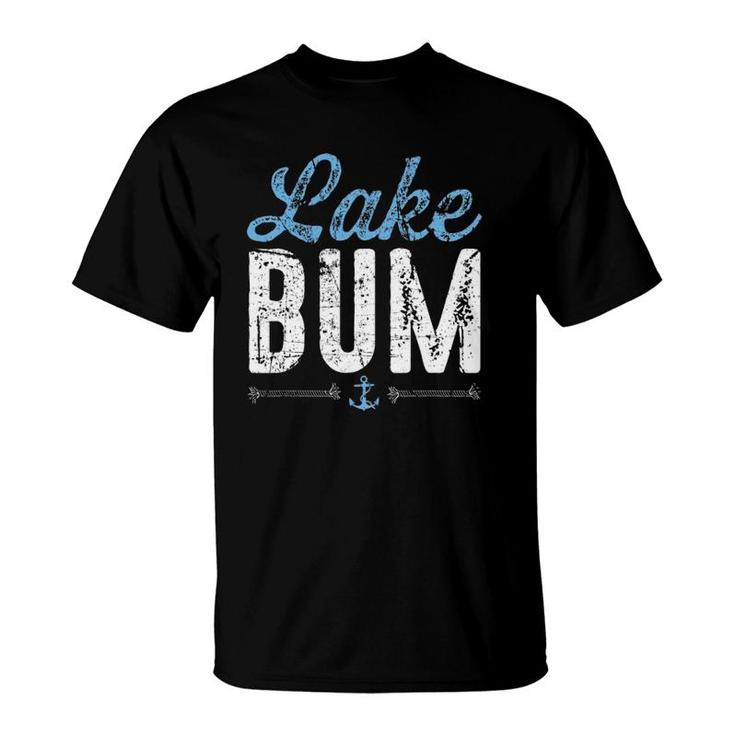Lake Bum Funny Summer Vacation  Boating Beach Bum T-Shirt