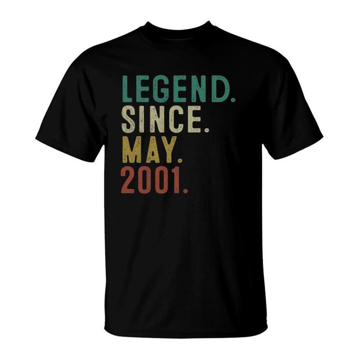 Legend Since May 2001 20Th Birthday 20 Years Old Men T-Shirt