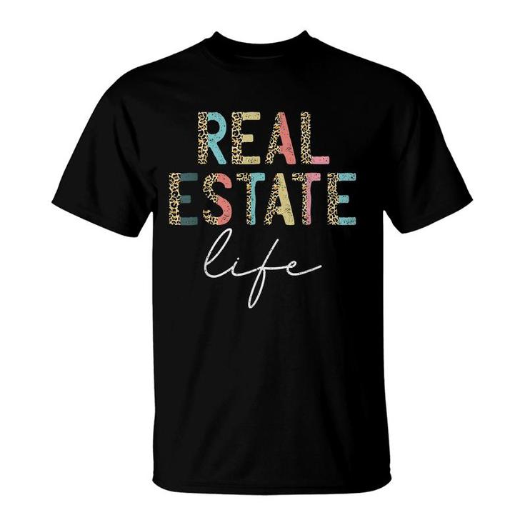 Leopard Real Estate Life Agent Realtor Investor Home Broker  T-Shirt