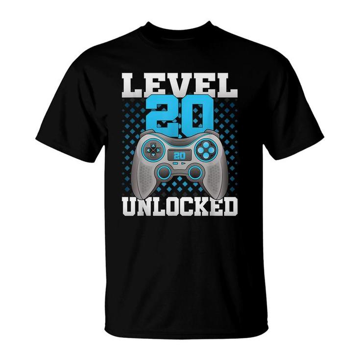 Gamer Girl Level 20 Unlocked Video Game 20Th Birthday Girl T