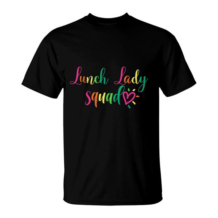 Lunch Lady Squad Cafeteria Crew Matching School Food Staff  T-Shirt
