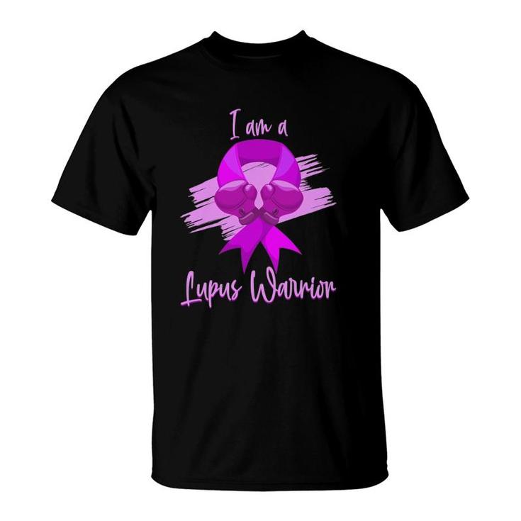 Lupus Warrior Purple Awareness May Month Ribbon Lupus Gift T-Shirt