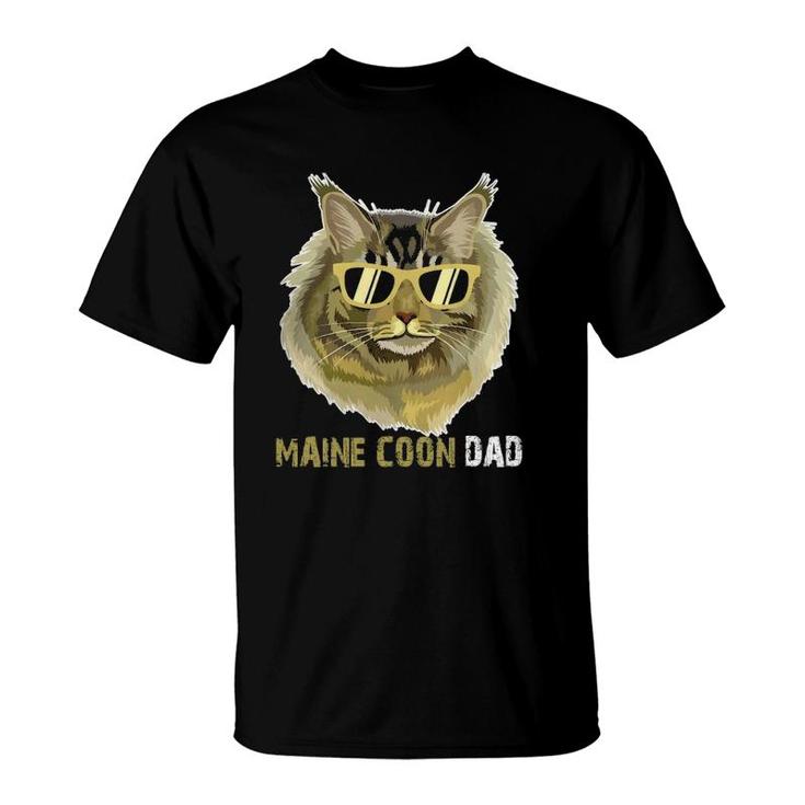 Maine Coon Dad  For Cat Lovers Fathers Day T-Shirt