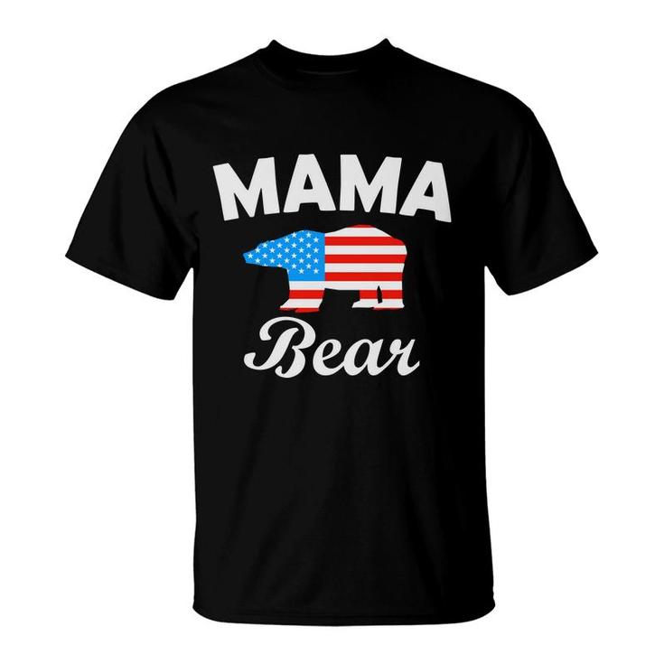 Mama Bear July Independence Day Great 2022 T-Shirt