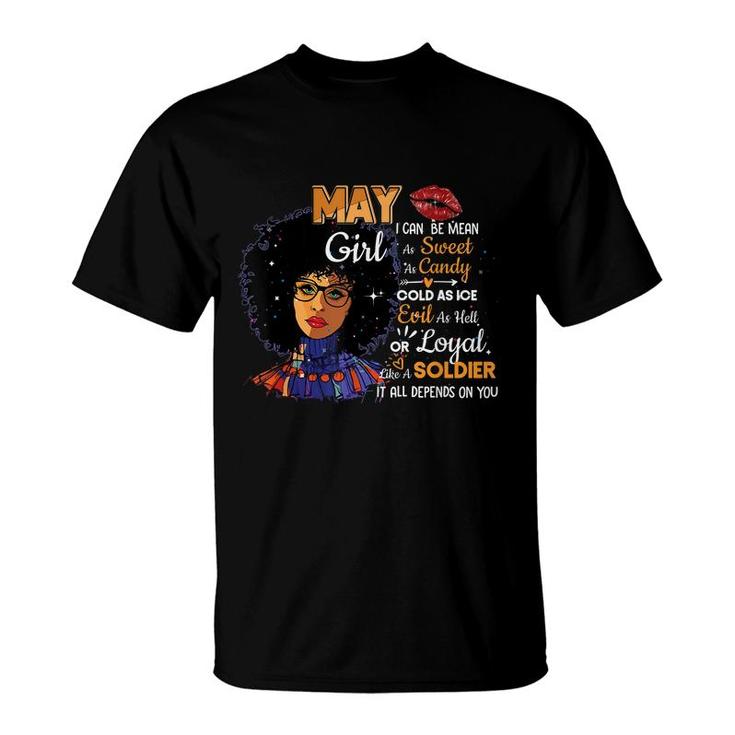 May Girl Taurus Gemini Women Birthday Month  T-Shirt