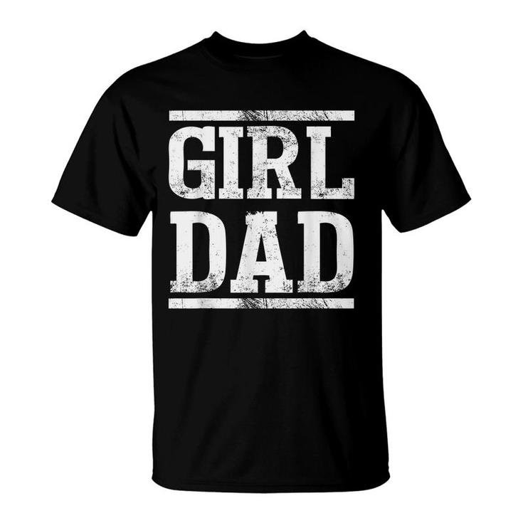 Mens Father Of Girls  Proud New Girl Dad Vintage  T-Shirt