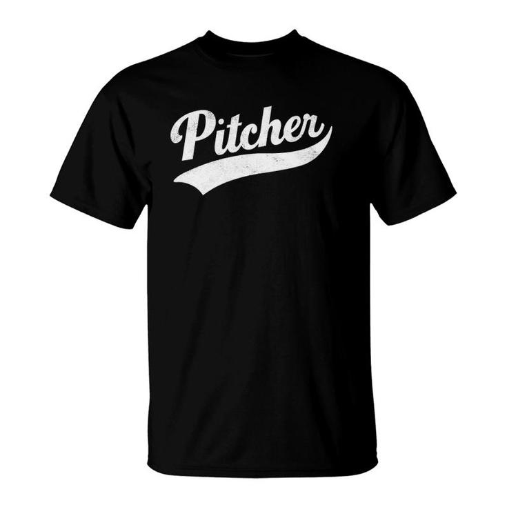 Mens Funny Pitcher Gay Pride  T-Shirt