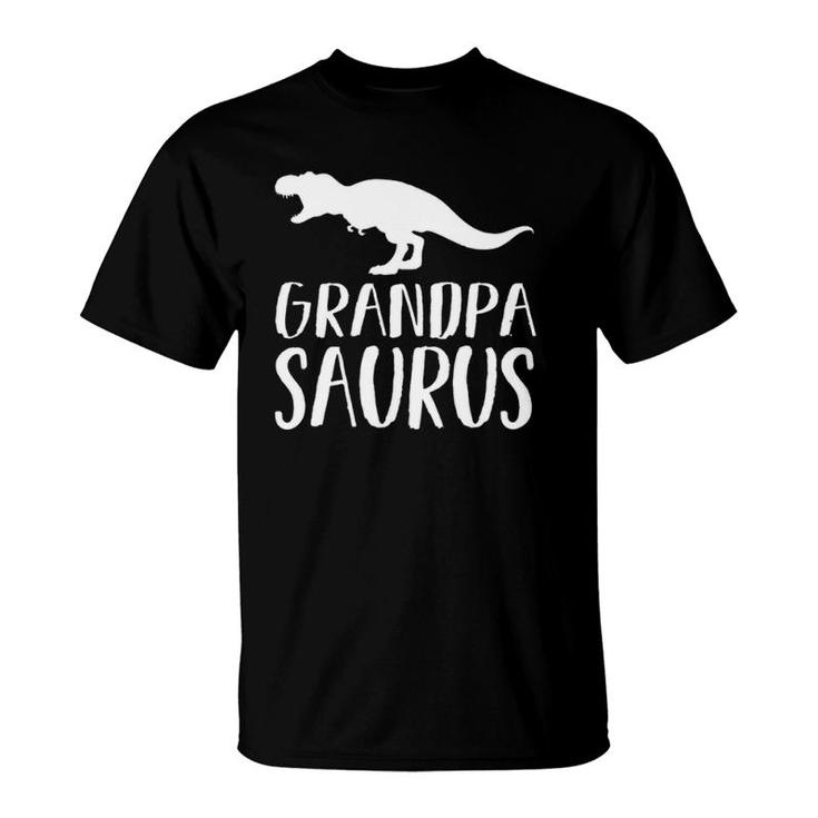 Mens Grandpasaurus Dinosaur Fathers Day Dad Gift T-Shirt