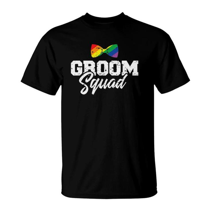 Mens Groom Squad Gay  For Bachelor Party T-Shirt