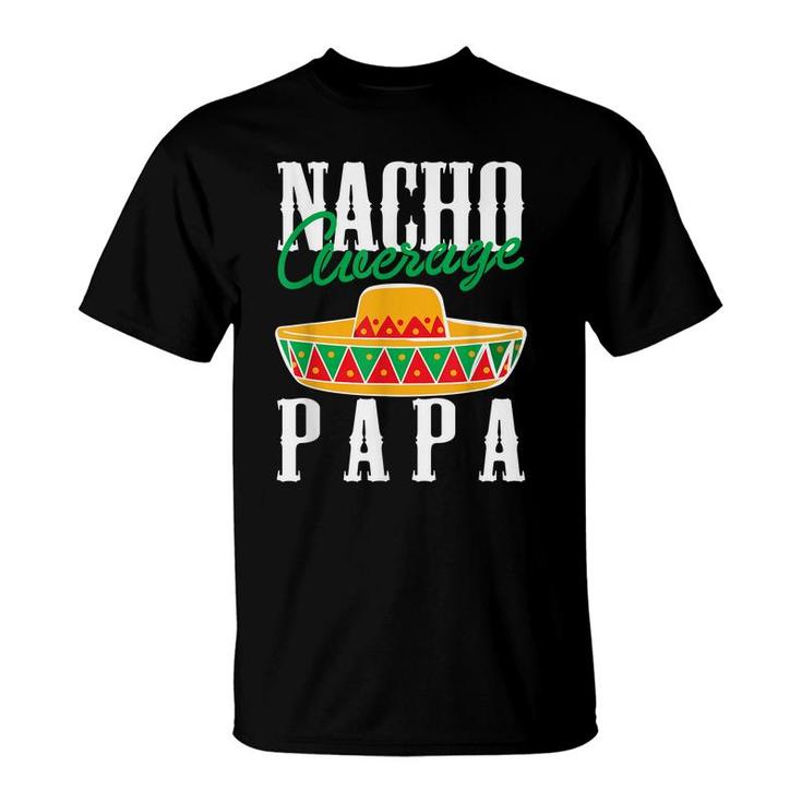Mens Nacho Average Papa Dad Father Sombrero Festival Cactus Tacos  T-Shirt