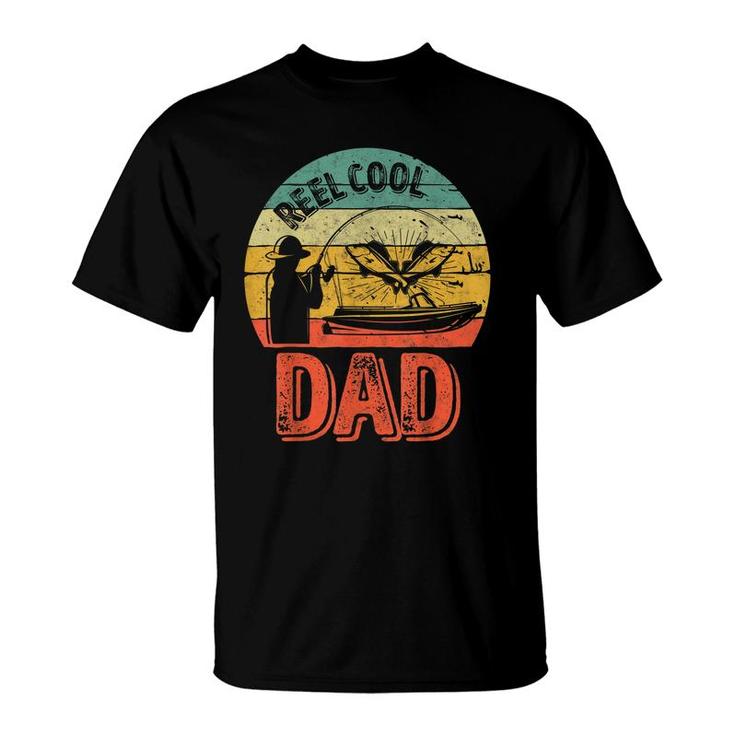Mens Reel Cool Dad  Funny Fisherman Christmas Gift  T-Shirt