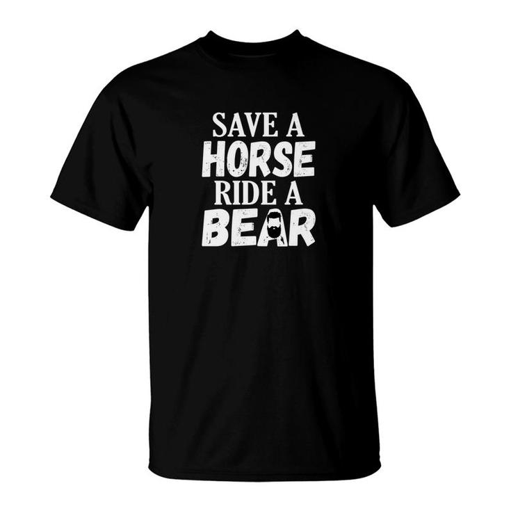 Mens Save A Horse Ride A Bear Gay Identity Lgbtq Culture T-Shirt