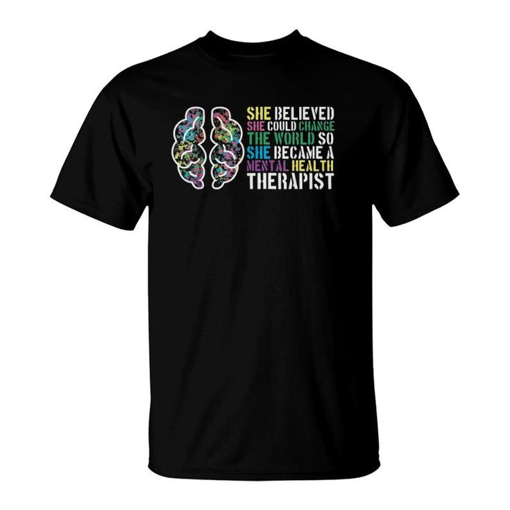 Mental Health Therapist Mental Health Awareness Month T-Shirt
