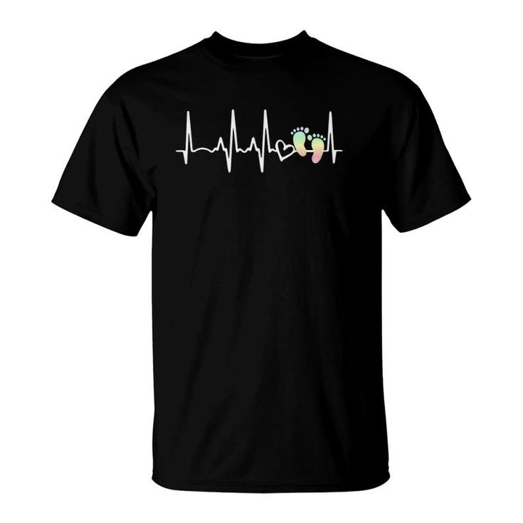 Midwifery Ekg Heartbeat - L And D Nurse Midwife T-Shirt
