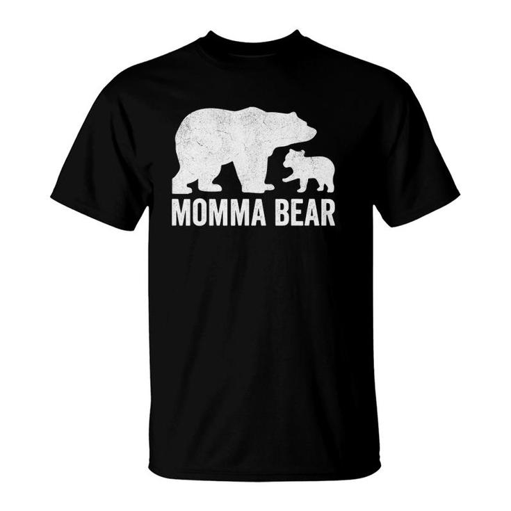 Momma Bear Mothers Day S Funny Cub Kid T-Shirt