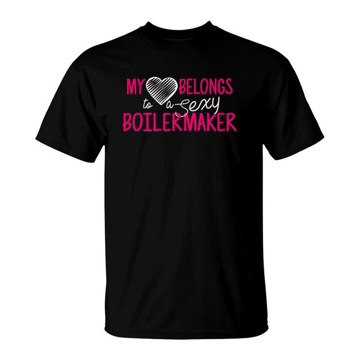My Heart Belongs To A Sexy Boilermaker Wife T-Shirt