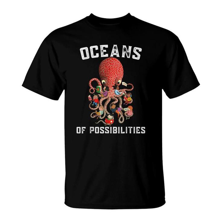 Oceans Of Possibilities Summer Reading 2022 Librarian  T-Shirt