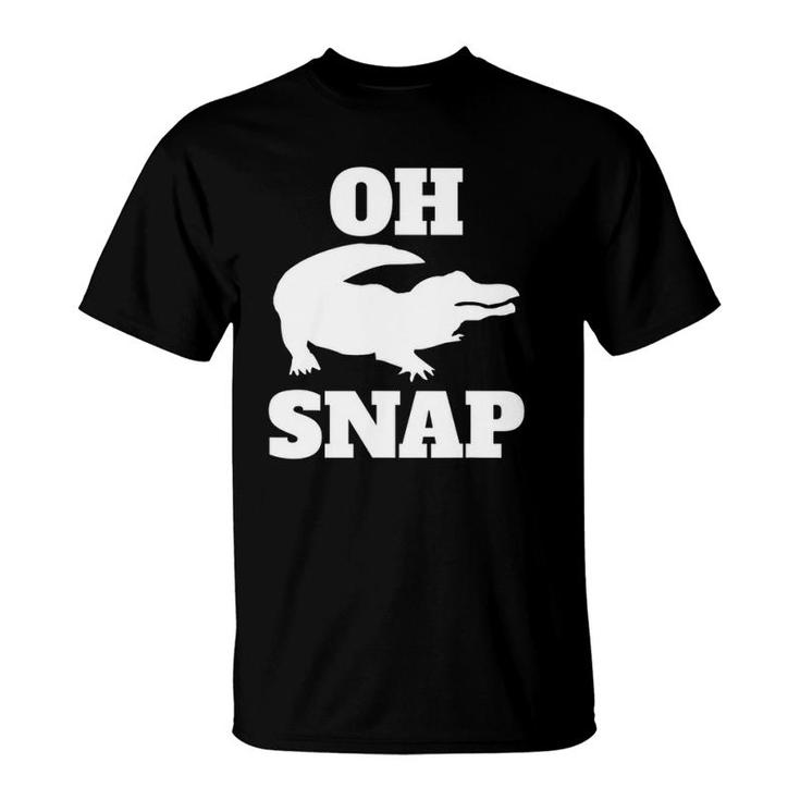 Oh Snap Alligator Graphic Animal T-Shirt
