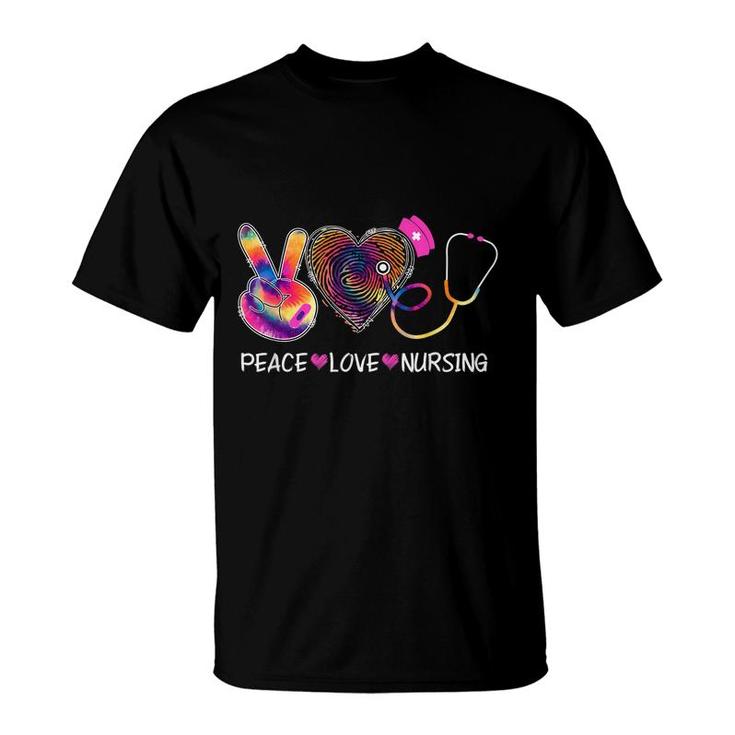 Peace Love Nursing Happy Nurse Week Day On May  T-Shirt