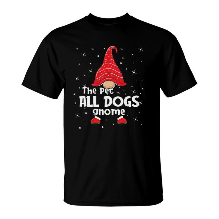 Pet Dogs Gnome Family Matching Christmas Funny Gift Pajama T-Shirt