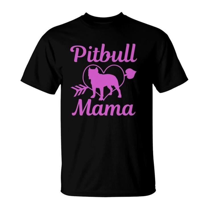 Pitbull Mama Pitbull Mom Cute Dog T-shirt