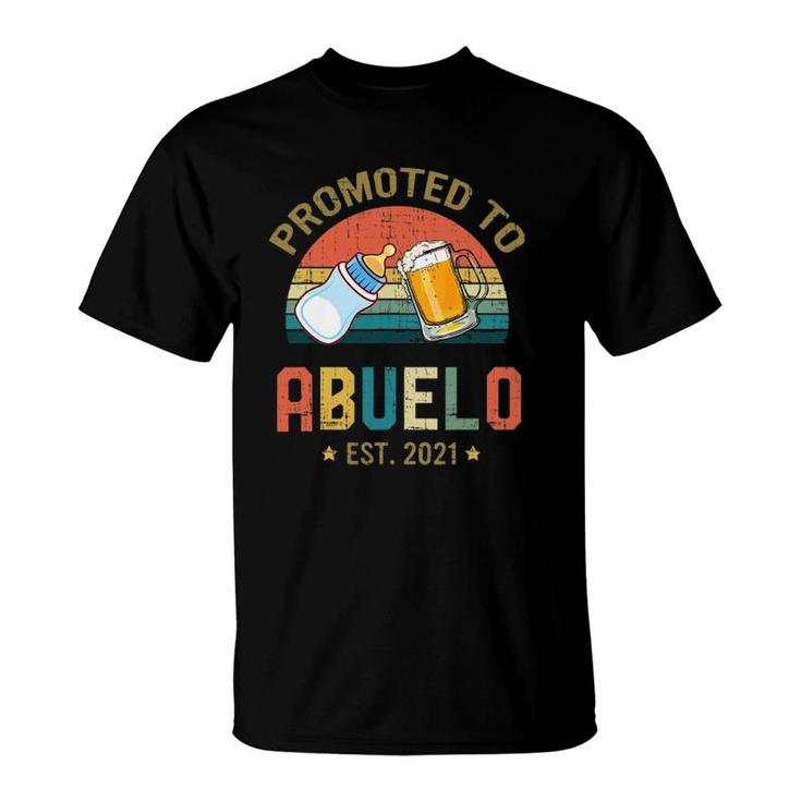 Promoted To Abuelo Est 2021 Vintage Fathers Day T-Shirt