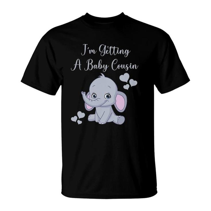 Promoted To Big Cousin Cute Elephant Pregnancy Announcement T-Shirt