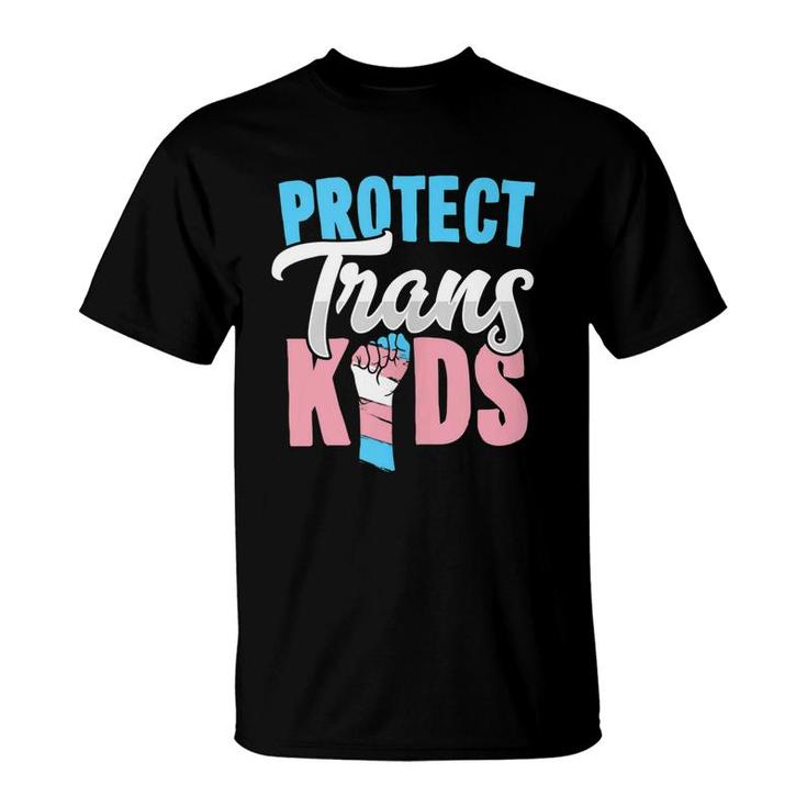 Protect Trans Kids Lgbtq Pride Transgender Equal Rights Art  T-Shirt