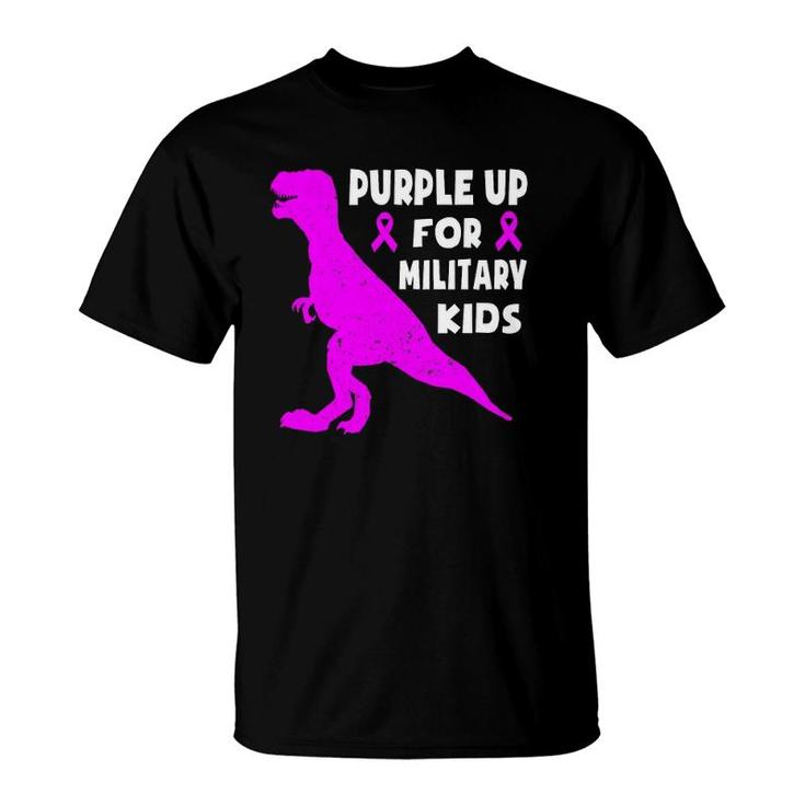 Purple Up For Military Kids Month Of The Military Child Boys T-Shirt
