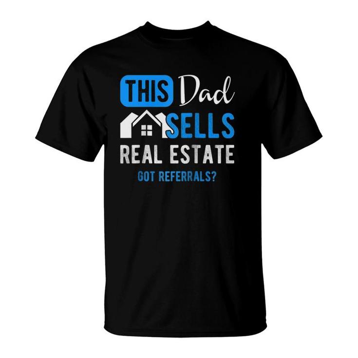 Real Estate Agent Men Dad Funny Realtor Gift Raglan Baseball T-Shirt