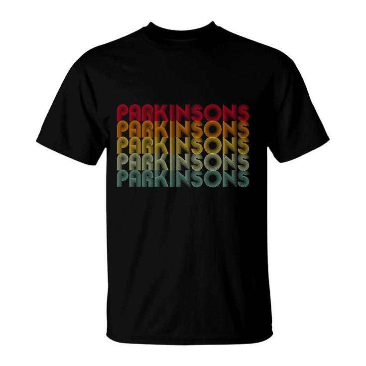 Retro Vintage Parkinsons Disease Awareness Brain T-Shirt