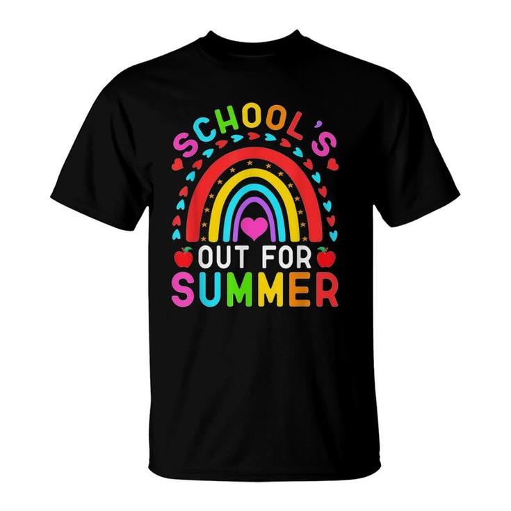 Schools Out For Summer Happy Last Day Of School Teacher Kid  T-Shirt