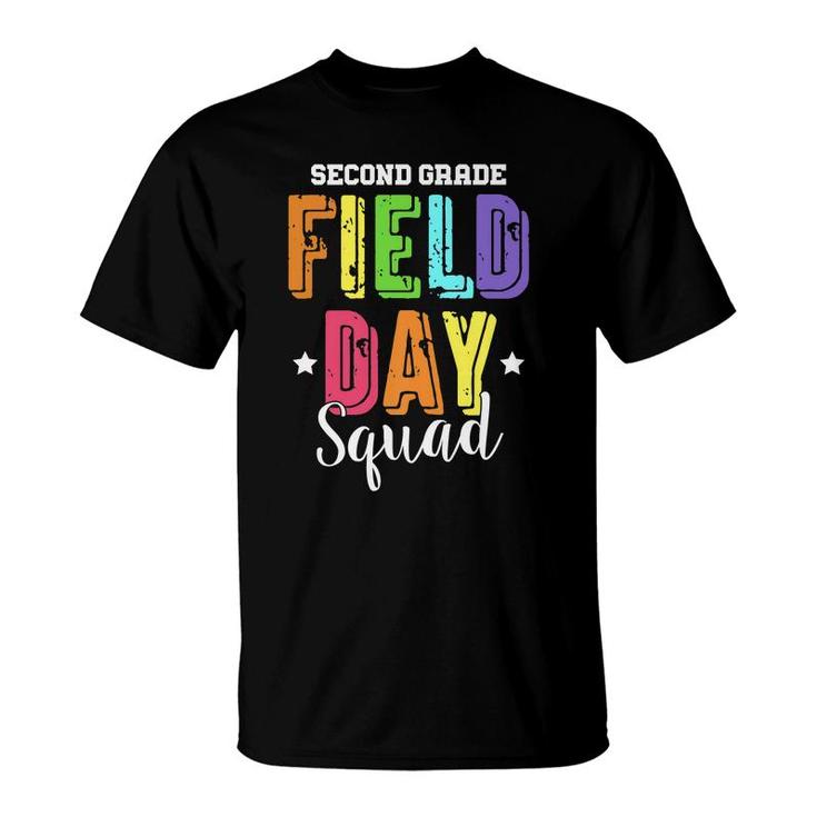 Second Grade Field Day Squad Kids Boys Girls Students   T-Shirt