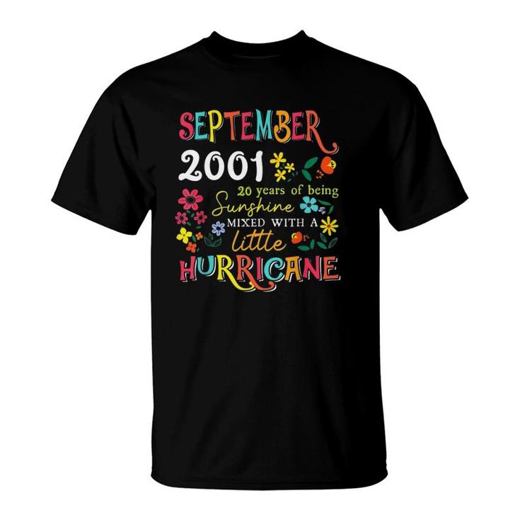 September Girls 2001 Funny 20Th Birthday 20 Years Old Gift T-Shirt