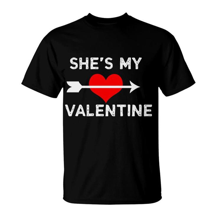 Shes My Valentines Day Heart And Arrow T-Shirt