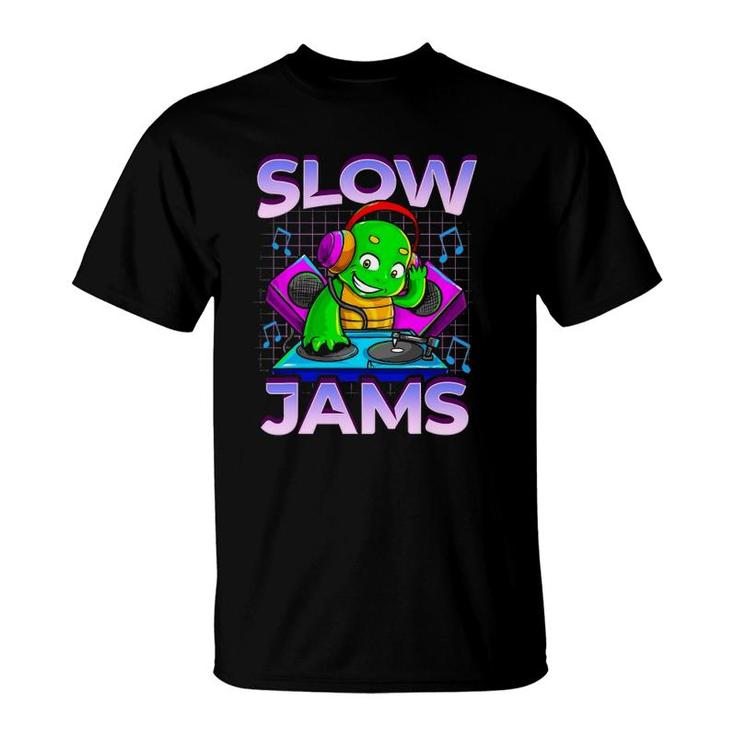 Slow Jams  Dj S Dj Turntable  Edm Rave T-Shirt