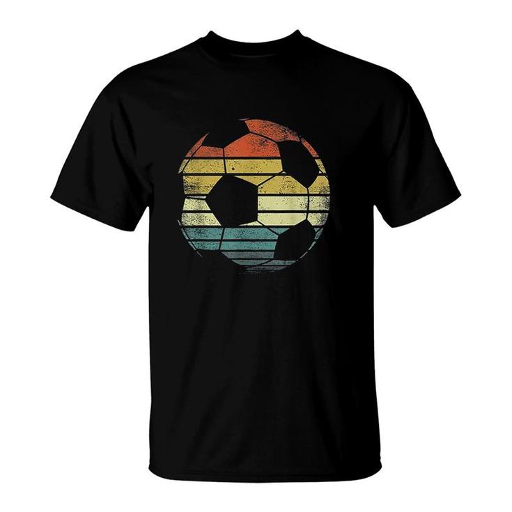 Soccer Player  Ball  Vintage Style Coach T-Shirt