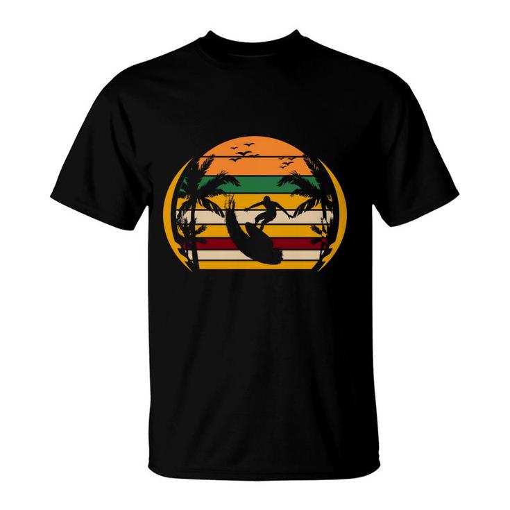 Special Beach Retro Sunset Summer Surfing T-Shirt