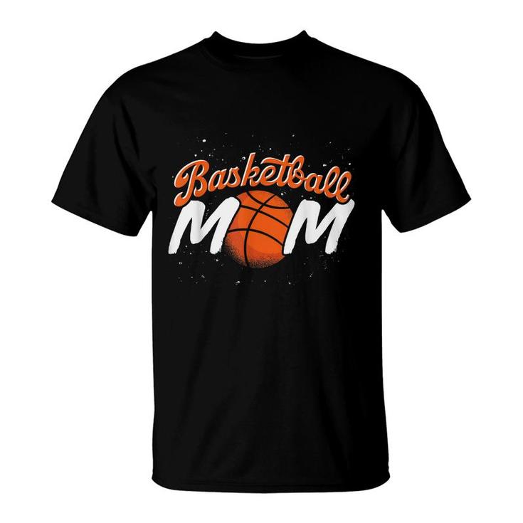 Sport Basketball Mom Basketball Player Mommy Basketball  T-Shirt