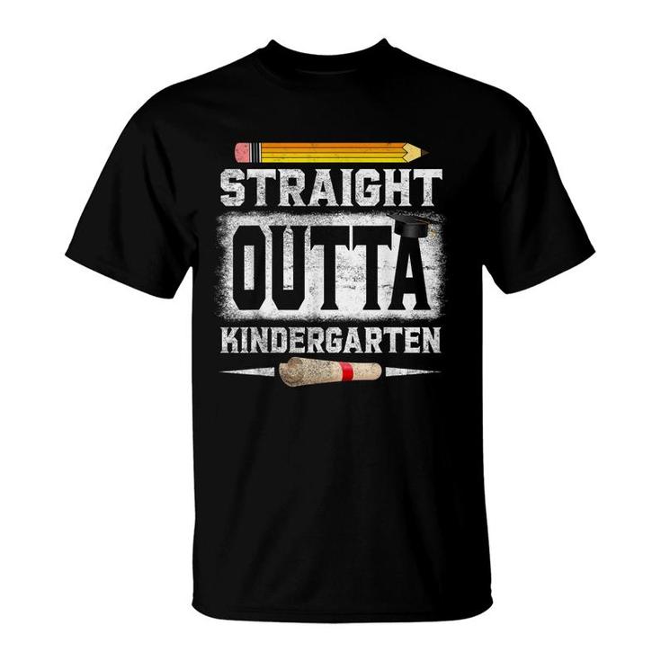 T-shirt Straight Outta Kindergarten - Neuf Avec étiquettes, Humour Enfant, Taille Unique