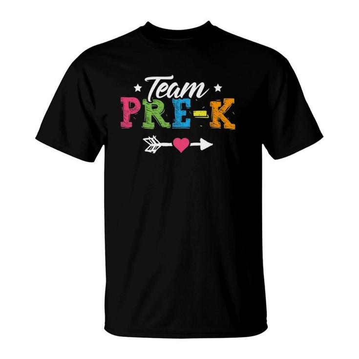 Team Pre-K  Preschool Teacher Student Back To School T-Shirt